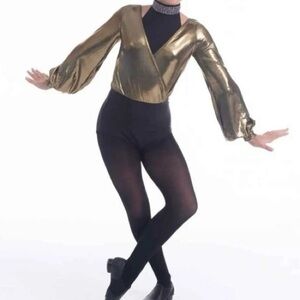 Gold and Black Dance Costume